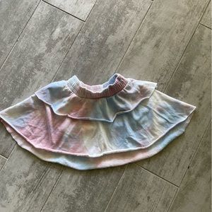 Madden girl tie dye ruffle tiered skirt